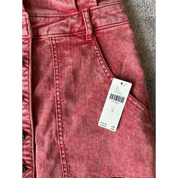 NWT Anthropologie Pilcro Denim Buttondown Skirt, S 6, $138 F10 - Picture 8 of 13